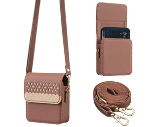 Étui de portefeuille en cuir à fleurs universel pour <span class=keywords><strong>MOTO</strong></span> Razr 60 Ultra 50 40 Razr 2022 OPPO Find N3 <span class=keywords><strong>N2</strong></span> Flip Pochette avec sangle de lanière - Product Image 6