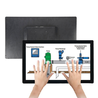 Nuevo Monitor Industrial para Interiores de 27 Pulgadas, IPS, IP65, Resistente al Agua, con Pantalla Táctil Capacitiva, Interfaz DP, Altavoz Integrado y Alto Brillo