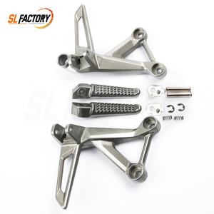 Support de repose-pieds avant gauche/droit en aluminium argenté durable et remplaçable pour moto <span class=keywords><strong>CB500F</strong></span> 16-23 CBR500R 16-23 - Product Image 6