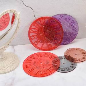Moule à horloge en silicone époxy avec chiffres romains et constellations, artisanat en résine DIY, décoration murale pour la maison - Product Image 3