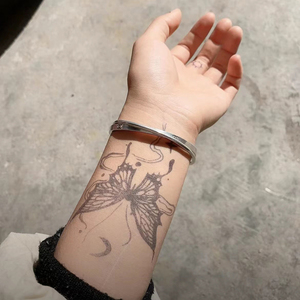 สติกเกอร์ติดนิ้วรูปนางเงือกผีเสื้อแบบกำหนดเองล่าสุดกระดาษปิดตัวแบบกึ่งถาวร - Product Image 3