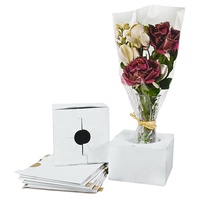 Boîte de livraison florale en carton ondulé robuste sur mesure, pliage rapide, emballage pour vase à fleurs, boîte d'expédition postale, directement du fabricant