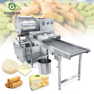 Máquina para Hacer Láminas de Crepe, Envoltorios de Huevo, Rellenos de Rollitos Primavera Congelados y Samosas (Pembuat Kulit Lumpia) - Product Image 1