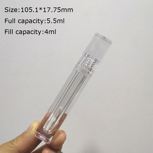 Emballage transparent de brillant à lèvres, <span class=keywords><strong>tube</strong></span> transparent, hexagonal, rond et carré, 1 pièce - Product Image 3