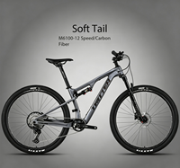 Vélo de montagne tout suspendu en fibre de carbone de 27,5 pouces, fourche à suspension à air-huile, frein à disque hydraulique, confortable, pour adultes, VTT de course