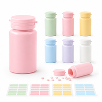 Bouteilles de pilules en plastique PET personnalisables de 100 ml, hermétiques et résistantes à l'humidité, avec bouchon à clapet, pour le stockage de comprimés en pharmacie, directement de l'usine
