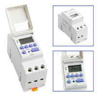 Interruptor de relé de tiempo de carril DIN, temporizador programable de potencia Digital LCD, cc 12V, nuevo