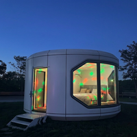 Module de maison capsule ronde, maison spatiale pour villa, hôtel, Airbnb, maison préfabriquée, cabane ronde Apple, stock UE, stock Roumanie