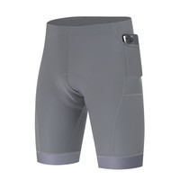 Shorts de vélo rembourrés pour hommes avec poches zippées, coussinets en gel 3D, séchage rapide, respirants, antidérapants, pour VTT et route