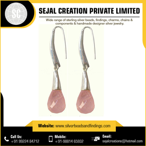 Unisex Indian Gemstone <b>Stud</b> Earrings 925 Sterling <b>Silver</b> <b>Silver</b> Plated Religious Style Number Shape/Pattern for Sale - Product Image 3