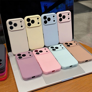 เคสโทรศัพท์ซิลิโคนแบบนิ่มสำหรับ iPhone 18 Pro Max เคสซิลิโคนแม่เหล็ก ดีไซน์สวยงาม ขายส่ง มีแคตตาล็อก ตอบกลับรวดเร็ว - Product Image 1