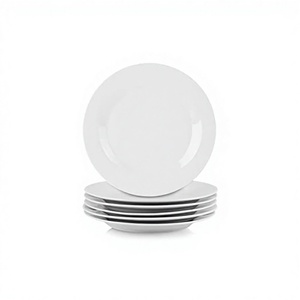 ZF Global Export Ceramic Plate White Porcelain Salad Dinner Plate <b>Set</b> Dishwasher Safe Ceramic <b>Dinnerware</b> for Restaurants - Product Image 3