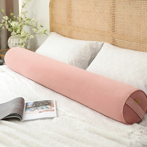 Hotel-Grade Teal Blue Long Body Memory Foam <strong>Bolster</strong> <strong>Pillow</strong> Comfortable Knitted Cuddle <strong>Bed</strong> for Everyday Use Adults - Product Image 2