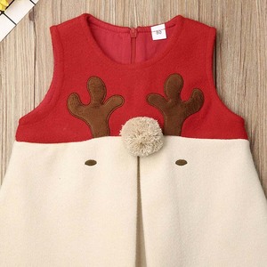 Boutique di moda autunno rosso alce natale bambini piccoli vestiti invernali per ragazze si vestono - Product Image 4