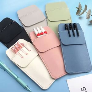 PU Pen Case Pocket Protector Multi-slot Pen Pouch <b>Sleeve</b> for <b>Shirt</b> Lab Coat Durable Pen <b>Holder</b> Organizer for Office School - Product Image 3