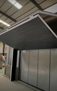 Design de gril moderne Pliable vers le haut en aluminium Portes de garage sectionnelles pliantes coupe-vent - Product Image 2