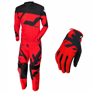 Traje de Motocross personalizado, uniforme de carreras, BMX, JERSEY, Color Rojo - Product Image 1