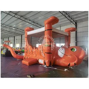 Commercial <strong>Tiger</strong> Belly Bouncer Inflatable Bounce House Combo Cartoon <strong>Tiger</strong> Inflatable Animal <strong>Jumper</strong> for Kids Party Rental - Product Image 1