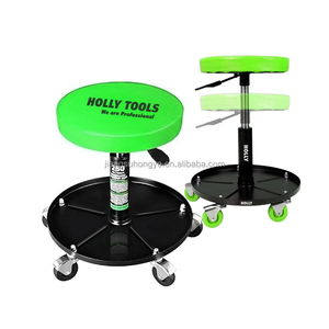 Siège roulant à hauteur réglable pour réparation automobile Chaise d'atelier pneumatique <span class=keywords><strong>Auto</strong></span> Lift Mechanic Tool Storage Garage Work Shop Stool - Product Image 1