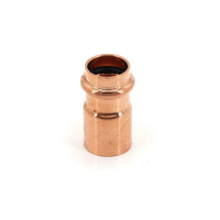 sanitary press fitting copper welded Straight connector