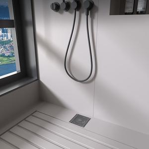 Siphon de sol en acier inoxydable SUS 304 épaissi, anti-odeur, rectangulaire, pour salles de bain, douches, toilettes et machines à laver - Product Image 4