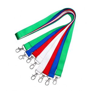 Factory Bulk Stocked 1.5cm Lanyards Blank Neck Straps With Logo <b>Custom</b> ID Card Holder <b>Keychain</b> Lanyards Plain - Product Image 2