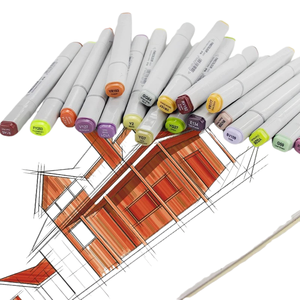 Finecolor Professional 240-Color Dual Tip Alcohol Markers Set Cepillo flexible para ilustración Diseño de moda Concept Art Loose - Product Image 4