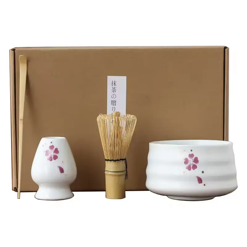 2024 Schlussverkauf Matcha-Tee-Set mit Matcha-Schüssel und Löffel Einsteiger-Set für japanischen Tea-Matcha-Machen