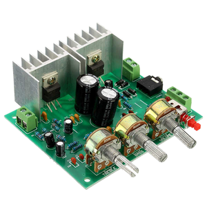 Nouveau Sharphy Mini Kit de bricolage électrique 2.0 carte amplificateur stéréo Hi-Fi 15W + 15W TDA2030A récepteurs et amplificateurs à deux canaux - Product Image 1