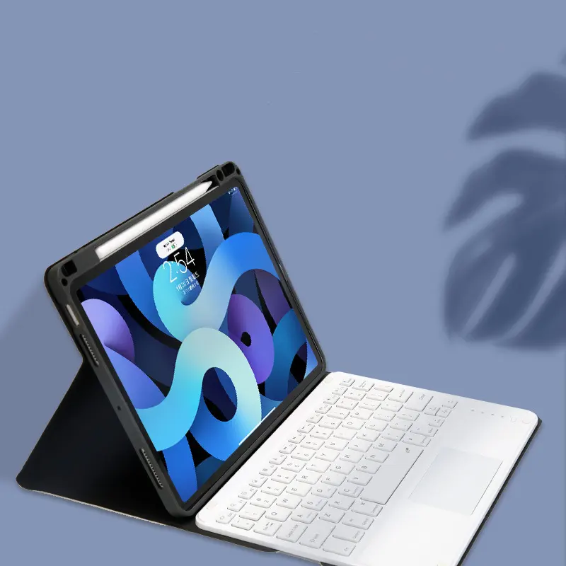 Personalizado IPad 10,2 pulgadas teclado libro Tablet funda 10,5 pluma ranura Pro 11 con hebilla magnética