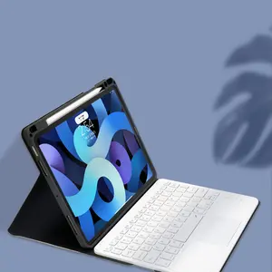 Aangepaste Ipad 10.2 Inch Keyboard Book Tablet Case 10.5 Pen Slot Pro 11 Met Magnetische Gesp