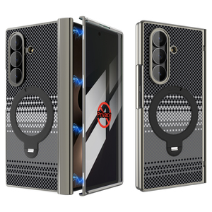 เคสโทรศัพท์ Sharp Shadow Series ชุบเคลือบ PC สำหรับ Samsung Galaxy Z Fold 6 7 8 Flip 6 7 8 พร้อมวงแหวนแม่เหล็ก ป้องกันแรงกระแทก - Product Image 3