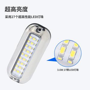 Led Boat <b>Light</b> Stainless Steel 316 Red 12V 30V <b>Pool</b> Waterproof Ip68 Durable - Product Image 4