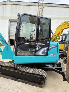 Kobelco Sk60 Mini pelle sur chenilles d'occasion Poids de fonctionnement de 6 tonnes Le noyau du moteur Isuzu Hino comprend un engrenage de boîte de vitesses de pompe à moteur - Product Image 6
