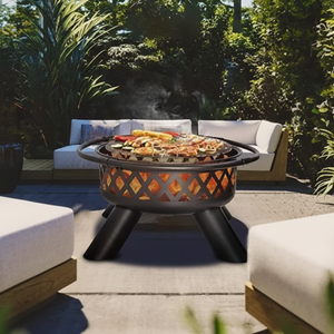 Pozo de fuego de hierro portátil compacto, diseño ligero, ideal para viajeros que disfrutan de acampar y picnics al aire libre con calor seguro - Product Image 1