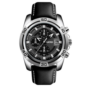 Reloj de Lujo para Hombre Skmei 9156, Creativo, con Esfera Grande, Correa de Cuero, Resistente al Agua, Deportivo, Luminoso, de Cuarzo - Product Image 4
