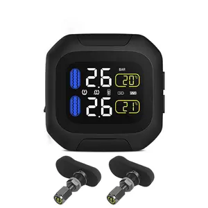 Moto Tpms e Della Bicicletta Tpms Sistema di Monitoraggio Della Pressione Dei Pneumatici Senza Fili per il Motociclo con 2 Sensore