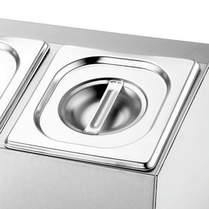 Soporte de acero inoxidable para equipo hotelero de alta calidad de fabricante en línea única con 4 rejillas para buffet - Product Image 5