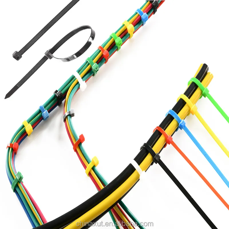 Пластиковые кабельные стяжки, стяжки на молнии, никогда не ломаются, миниатюрные мощные самоблокирующийся нейлоновый 2,5X100 мм, 100 шт., стяжка на молнии, сверхмощный