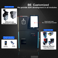 Kiosque de machine de changement de recycleur d'argent liquide avec distributeur RFID et accepteur de pièces Kiosque de paiement en espèces en libre-service