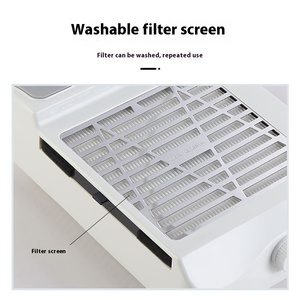Machine à manucure 4-en-1 80W, polisseuse à ongles, aspirateur avec éclairage pour salon de beauté - Product Image 4