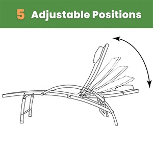 Fabriqué en chine mobilier d'extérieur <span class=keywords><strong>piscine</strong></span> Chaise longue Alu pliant Sunlounge Knockdown KD <span class=keywords><strong>pas</strong></span> <span class=keywords><strong>cher</strong></span> <span class=keywords><strong>bain</strong></span> <span class=keywords><strong>de</strong></span> <span class=keywords><strong>soleil</strong></span> - Product Image 5