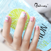 Décoration pour enfants de haute qualité, ongles artificiels imprimés, à pression, magiques, Nail Art, pièces