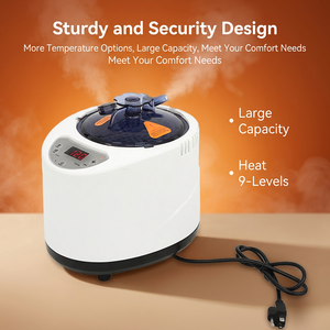 Générateur de vapeur électrique portable moderne pour <span class=keywords><strong>sauna</strong></span> et douche personnelle, 2,6 litres, pour appartement - Product Image 6