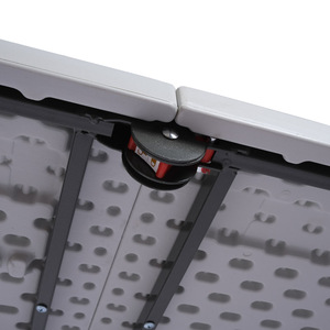 Oeytree Bán Buôn Bán Hot Xách Tay 6ft Trắng Hình Chữ Nhật Nhựa Có Thể Gập Lại Tiệc Phục Vụ BBQ Cắm Trại Dã Ngoại Gấp Bảng - Product Image 6