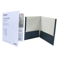 Carpeta de Presentación Ecológica e Impermeable con Logotipo Personalizado, 2 Bolsillos, Impresión CMYK, Ranura para Tarjetas de Visita, para Oficina o Escuela