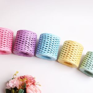 เส้นด้ายถักโครเชต์แบบทำมือริบบิ้นกระดาษใยราฟเฟอร์เส้นใหญ่สำหรับหลาสำหรับโครงการโครเชต์หรือบรรจุภัณฑ์เส้นด้าย - Product Image 3