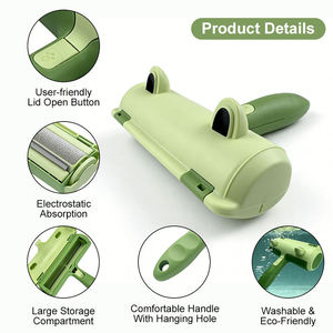 Plastic Pet Hair Removal Roller Efficient Double Sided Brush Tool for Pet Cleaning&amp;grooming Products - Product Image 2