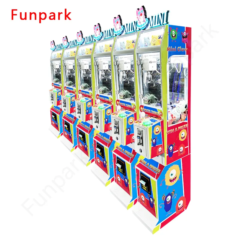 Funpark Hot Selling Mini Claw Crane Doll Prize Vending Machine Coin Operated Games Machines
