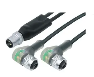 zcon logo m8 m12 cable connector m8 slot 10 quick connector for aluminum profile